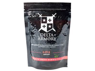 Delta Armory Billes BIO 0.23g en sachet 1000bbs