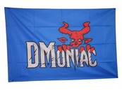 DMoniac Drapeau DMoniac Tactical 144x96cm Fond Bleu