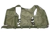 DMoniac Veste tactique Olive 8 poches holster + ceinturon