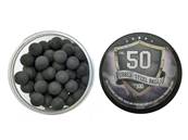 Boîte de 100 balles caoutchouc Rubber-Steel Cal. 0.50 Noir