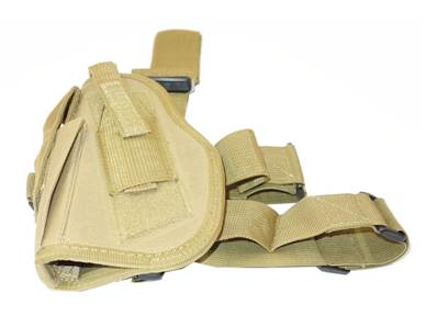 DMoniac Holster de cuisse Gaucher Coyote