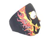 DMoniac Masque néoprène intégral "Fire skull"