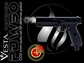 VESTA Pistolet Semi-Auto CO2 12gr PDW50 Cal .50 Gen 2 17 Joules