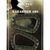Miltec Lot de 2 mousqueton ABS OD 8.4cm