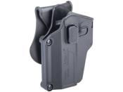 Amomax Holster polymère rotatif Multifit Noir Gaucher rétentionactive