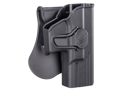 Amomax Holster polymère rotatif G19 Noir rétention active