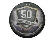 Boîte de 100 balles caoutchouc Rubber-Steel Cal. 0.50 Noir
