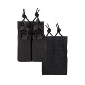 Porte-Chargeur Molle Pistolet Double Noir