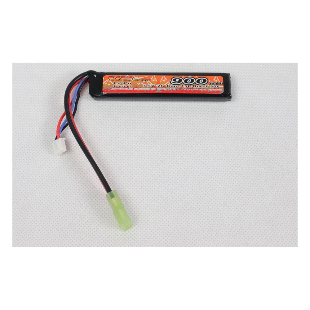 VB Power Batterie LiPo 7.4V 900MAH 15C 1 Stick Tamiya Spécial PDW