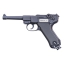 Pistolet Co2 6mm P08 Noir Full-Metal Culasse Fixe 1.8J