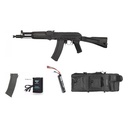 S&T AK105 AEG 6mm Full Metal Pack Complet+Housse+Chargeur Supp.