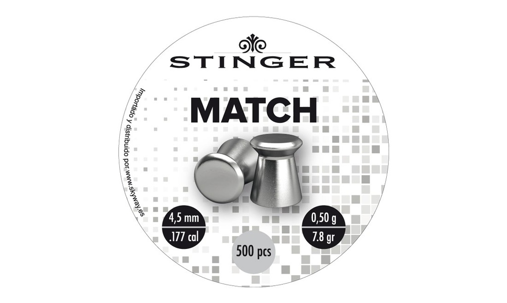 [ST0345] Stinger Plombs plats 4.5mm Pellet 0.50g (x500)