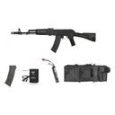 S&T AK74 AEG 6mm Full Metal Pack Complet+Housse+Chargeur Supp.