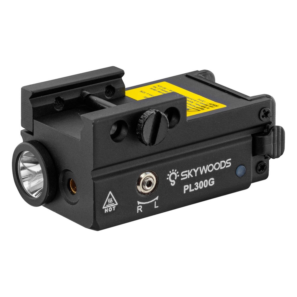 [SK231] Skywoods Lampe tactique 300 Lm + laser vert IP66 USB
