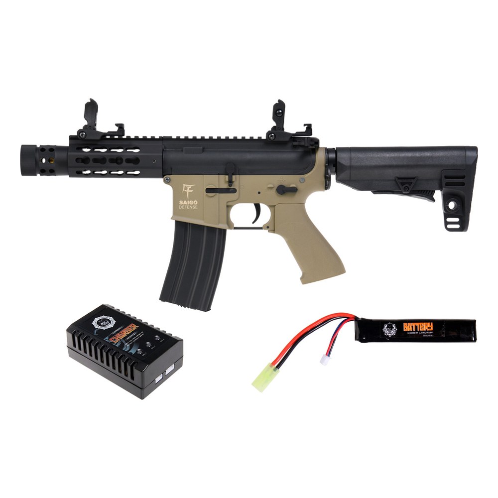 [SGM4002T-C] Saigo M4 Kenji Court Tan AEG 1J Pack Complet 11.1V