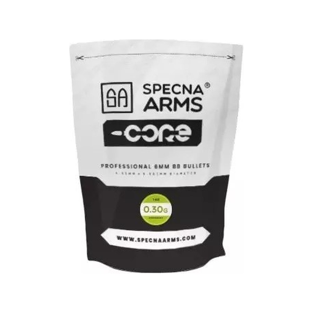 Specna Arms Billes BIO Core 0.30g (x3350) en sachet (1kg)