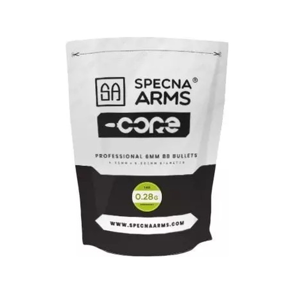 [SA-BB-028-BIO] Specna Arms Billes Bio Core 0.28g (x3570) en sachet (1kg)