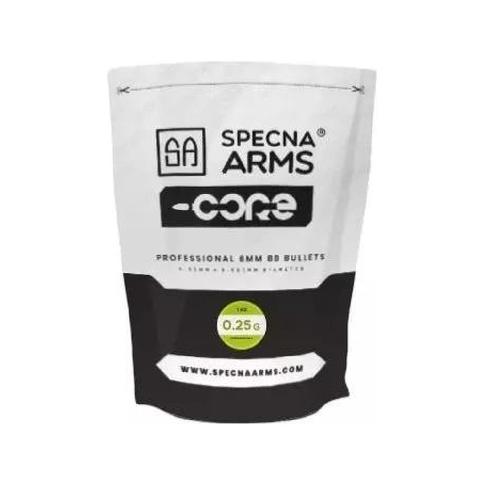[SA-BB-025-BIO] Specna Arms Billes BIO Core 0.25g (x4000) en sachet (1kg)