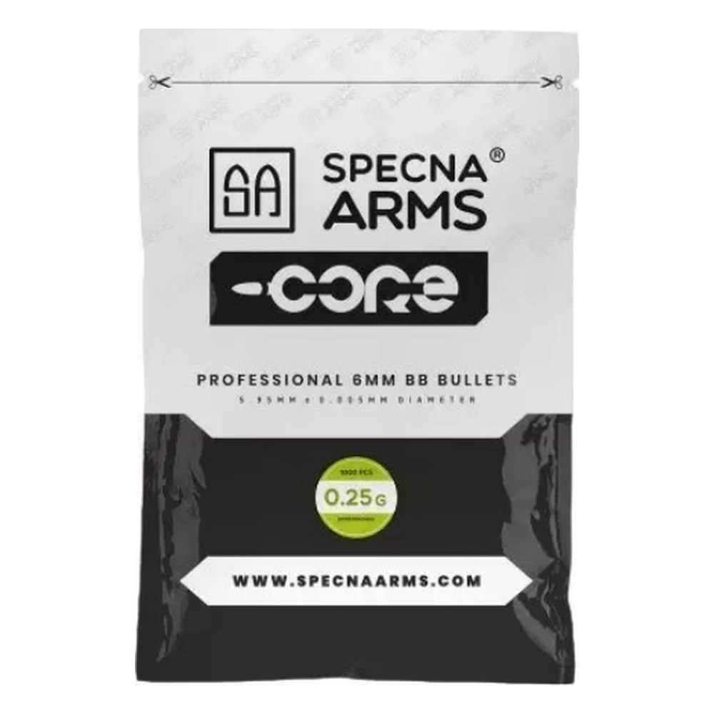 [SA-BB-025-1000-BIO] Specna Arms Billes BIO Core 0.25g (x1000) en sachet