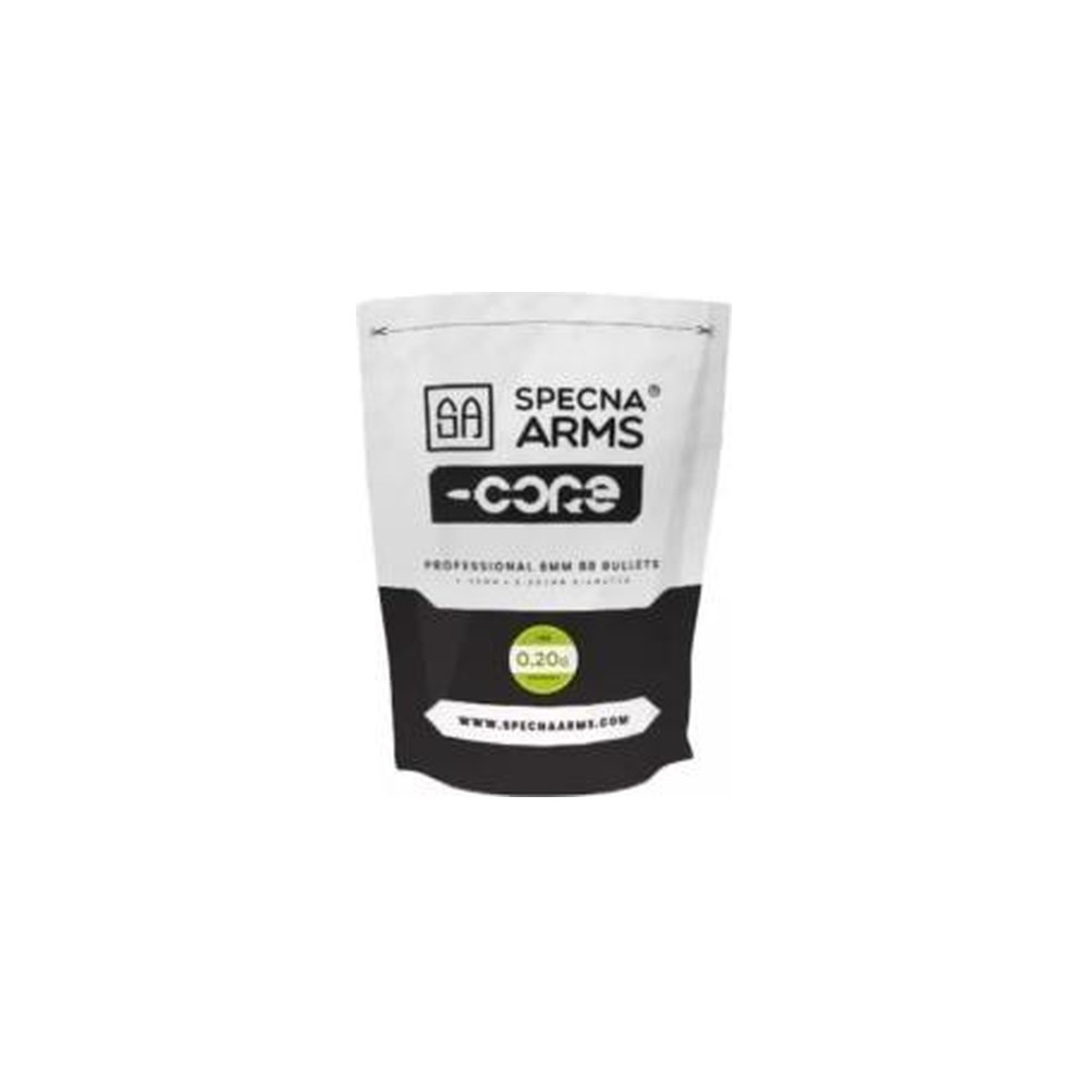 [SA-BB-020-BIO] Specna Arms Billes BIO Core 0.20g (x5000) en sachet (1kg)