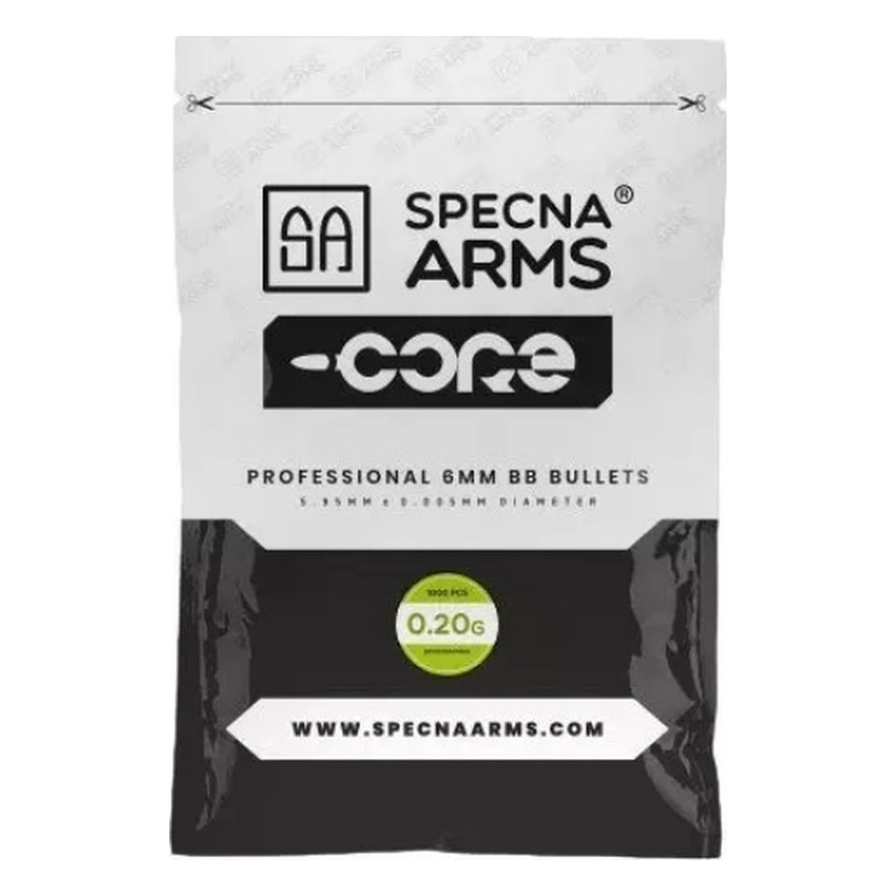 [SA-BB-020-1000-BIO] Specna Arms Billes BIO Core 0.20g (x1000) en sachet