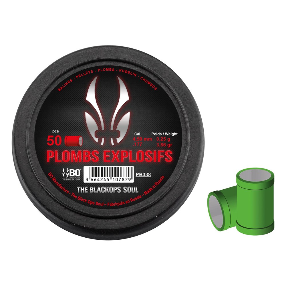 BLACKOPS Plombs explosifs 4.5mm(.177) (x50)