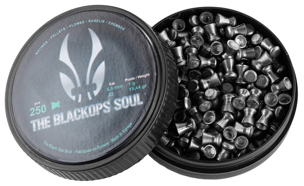 [PB303] BLACKOPS Plombs plats 5.5mm(.177) (x250)