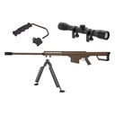 Pack Lancer Tactical LT-20T Sniper M82 Tan (poignée+bipied+scope)