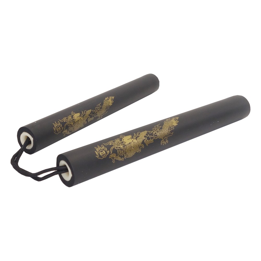 [NUN22] Nunchaku Mousse Noir 29cm dia. 3.1cm Corde 13cm