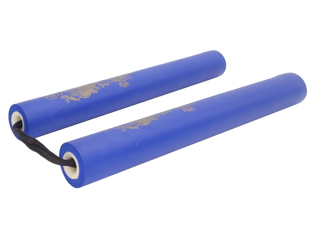 [NUN21] Nunchaku Mousse Bleu 29cm dia. 3.1cm Corde 13cm