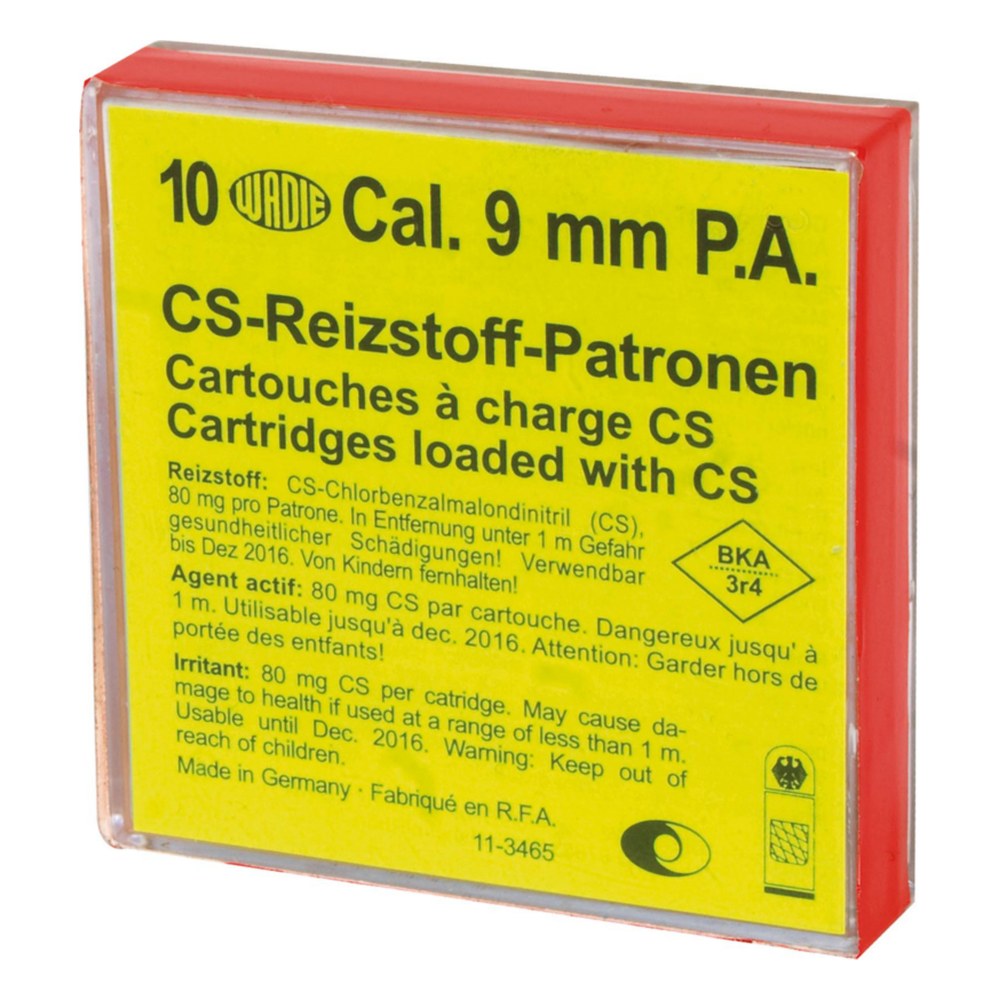 [MD224] Wadie Cartouche 9mm PAK Gaz CS (x10)