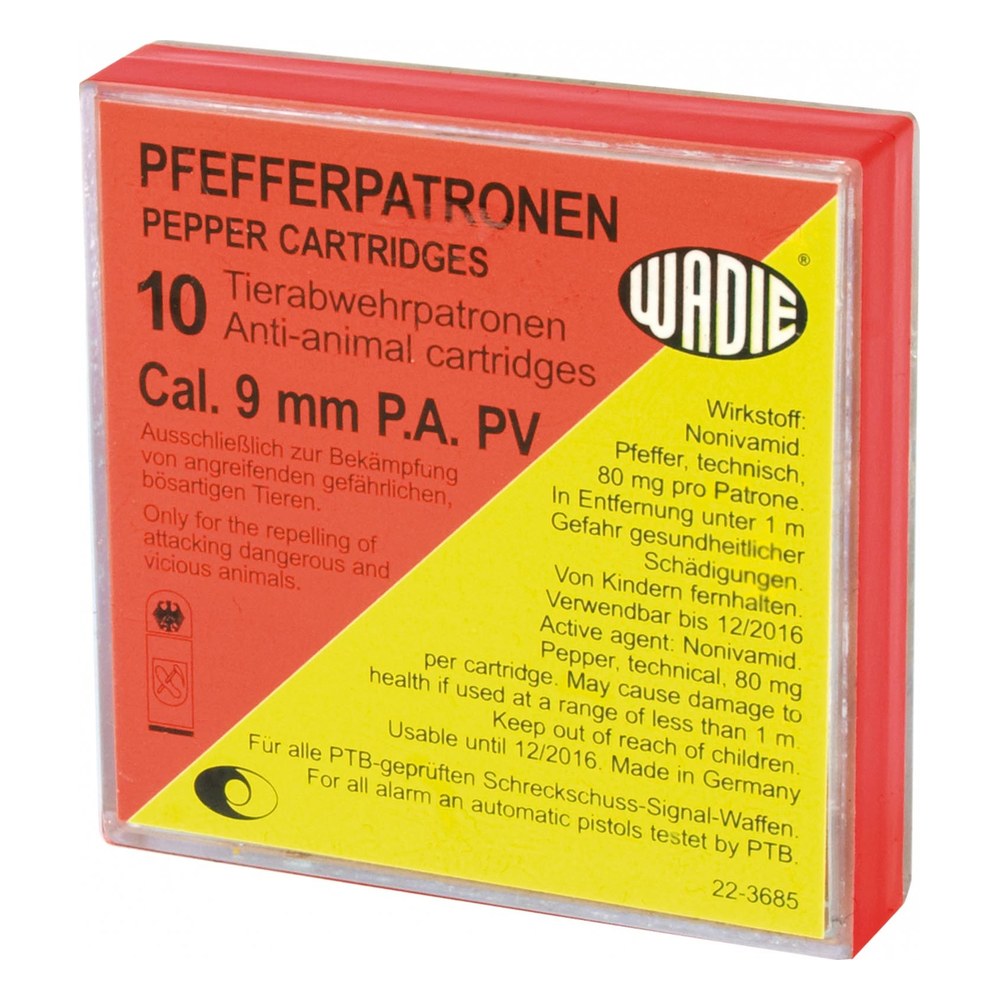 [MD222] Wadie Cartouche 9mm P.A.K. Gaz Poivre (x10)