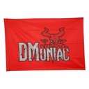 DMoniac Drapeau DMoniac Tactical 144x96cm Fond Rouge