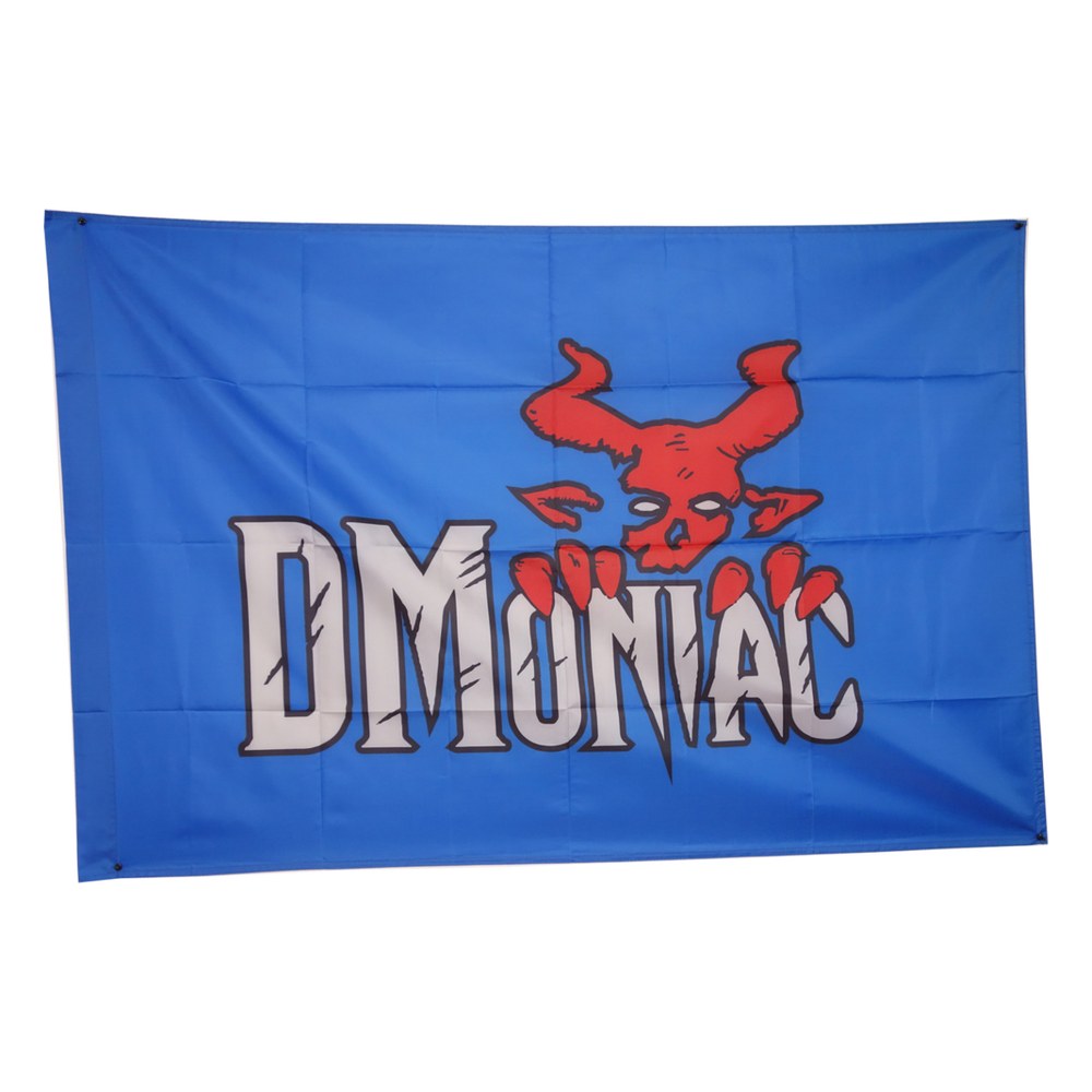 [KW2002-B] DMoniac Drapeau DMoniac Tactical 144x96cm Fond Bleu