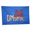 DMoniac Drapeau DMoniac Tactical 144x96cm Fond Bleu