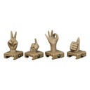 Guerilla Tactical Organes de visée RIS (x4) Funny Fingers Tan