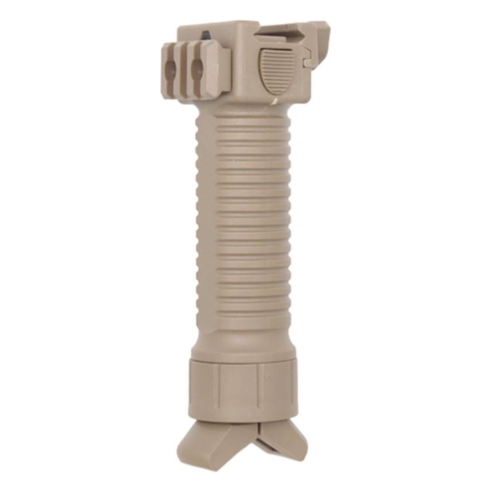 [GT-ACC-10-TAN] Guerilla Tactical Bipod with R.I.S. Grip – Tan