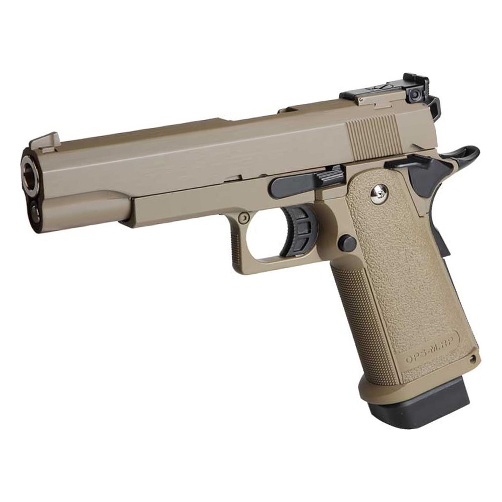 [GEHI51TAN] Golden Eagle Pistolet Hi-Capa 5.1 GBB Full Metal TAN 0.8J