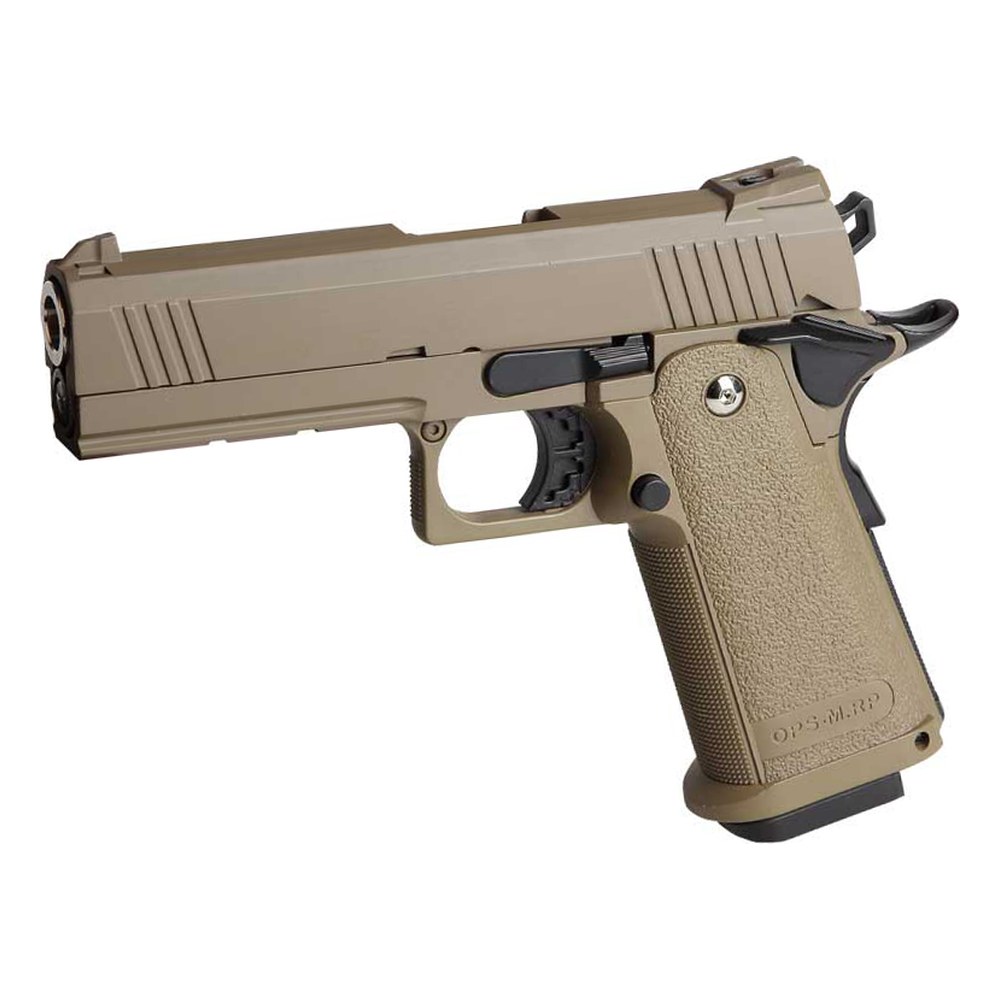 [GEHI43TAN] Golden Eagle Pistolet Hi-Capa 4.3 GBB Full Metal TAN 0.8J