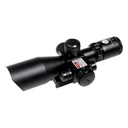 Duel Code Lunette de Visée 2.5-10x40 Rouge/Vert + Laser