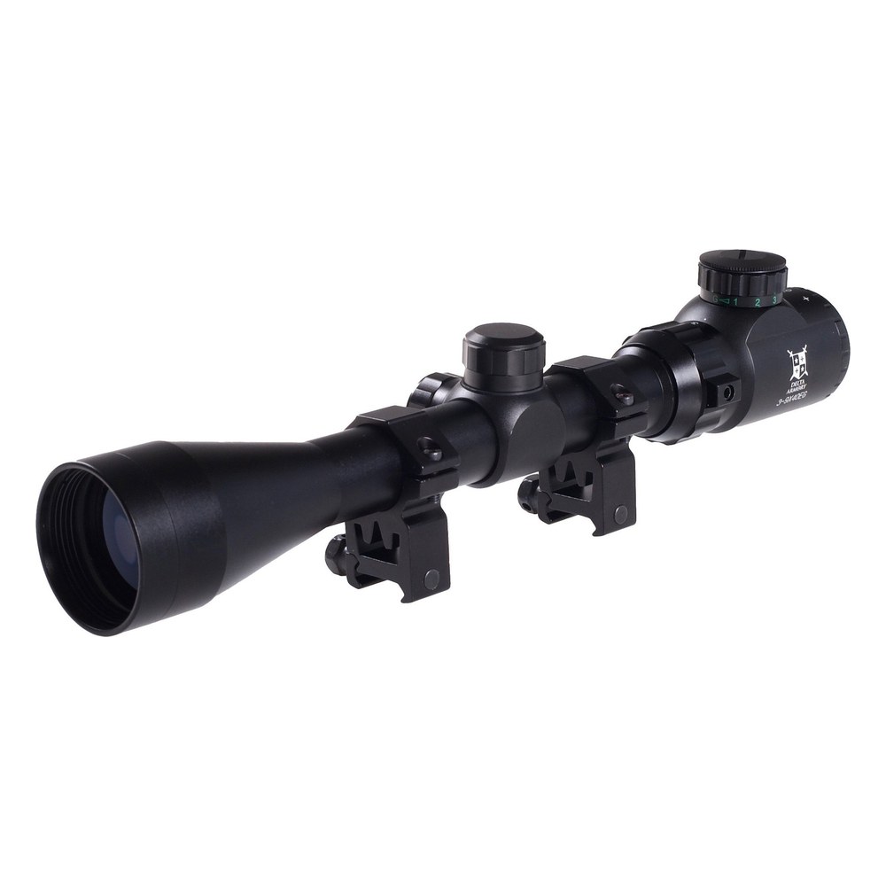 [DA-SCP-04-BLK] Delta Armory Lunette de visée 3-9X40 avec réticule lumineux+montages