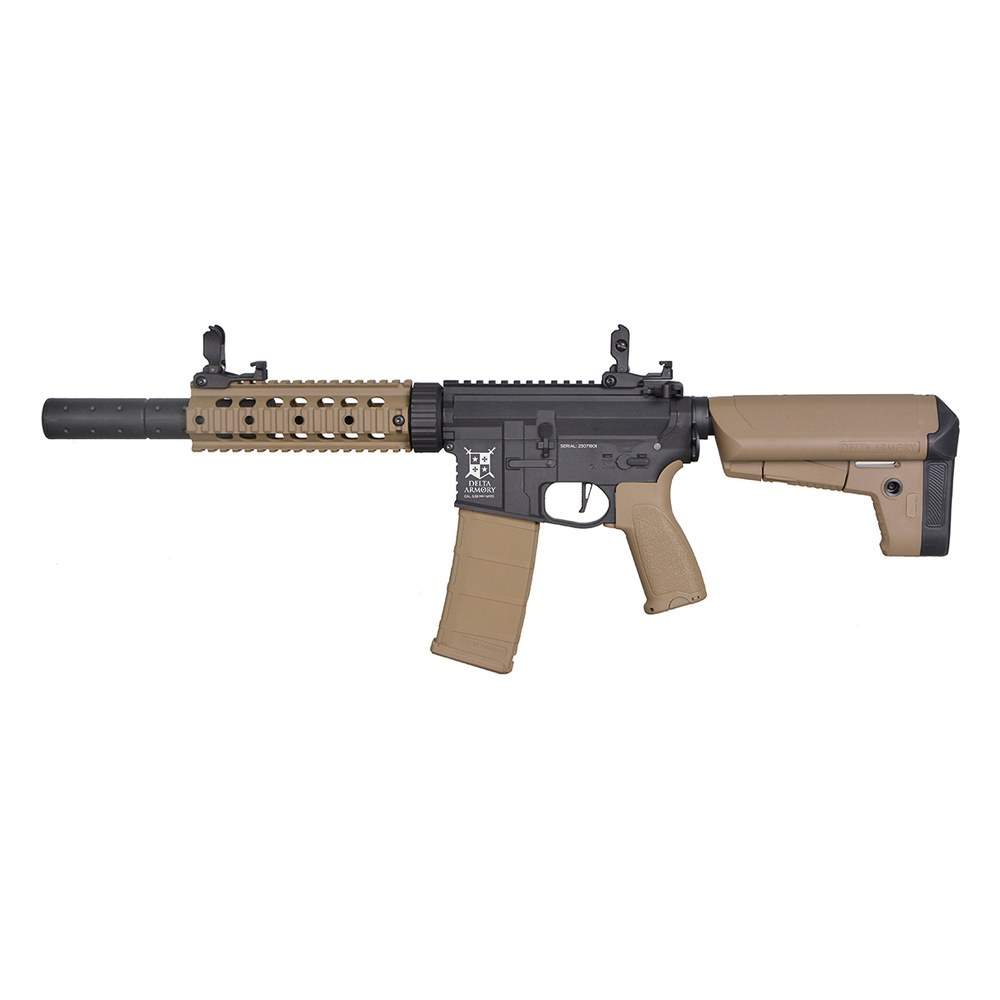 [DA-C05-HT] Delta Armory M4 SilentOps 7 Noir / Tan Charlie AEG 1J Pack complet