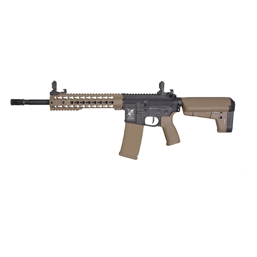 Delta Armory M4 KeyMod 10 Noir / Tan Charlie AEG 1J Pack complet