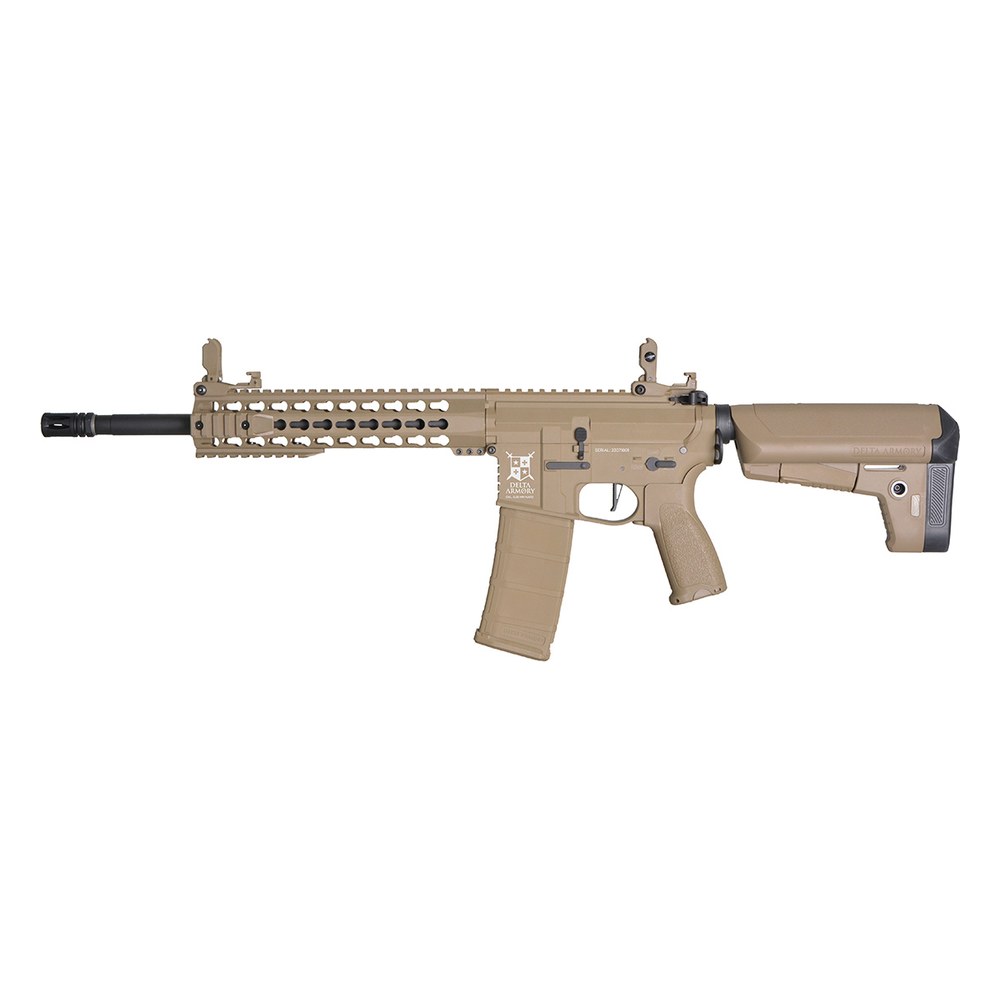[DA-C04-FT] Delta Armory M4 KeyMod 10 Tan Charlie AEG 1J Pack complet