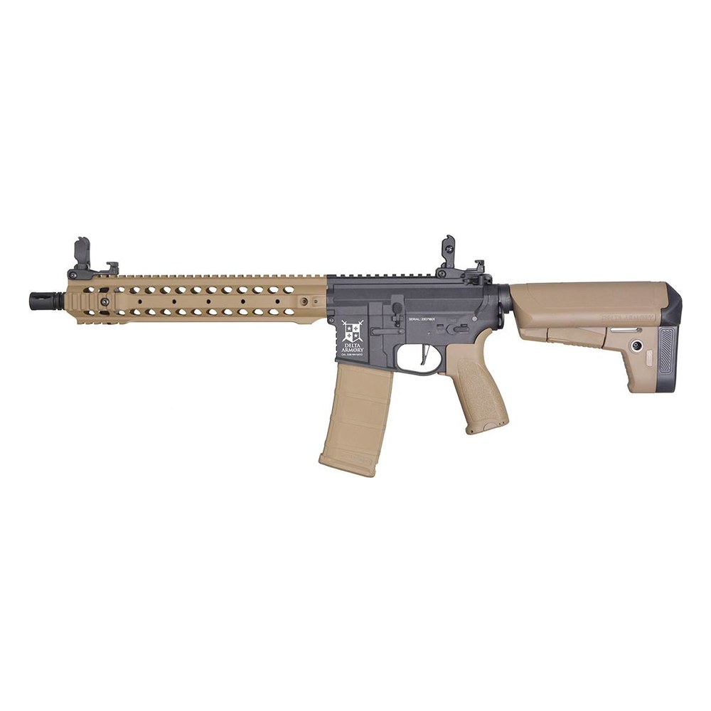 [DA-B14-HT] Delta Armory M4 URX 3 12 Noir / Tan Bravo AEG 1.2J Pack complet