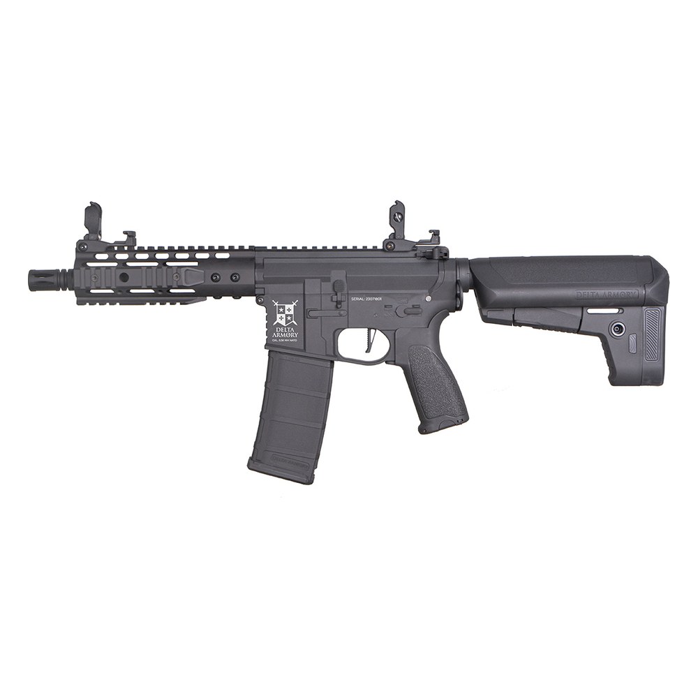 [DA-B10] Delta Armory M4 KeyMod 8 +Rails Noir Bravo AEG 1.2J Pack complet
