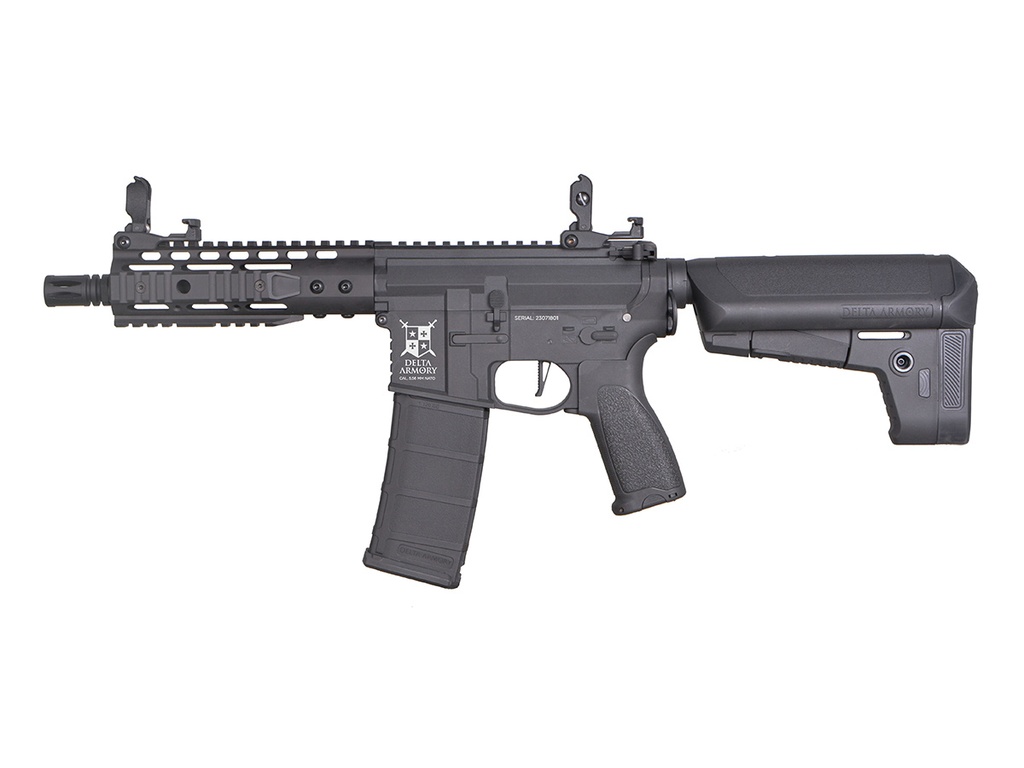 [DA-B10] Delta Armory M4 KeyMod 8 +Rails Noir Bravo AEG 1.2J Pack complet