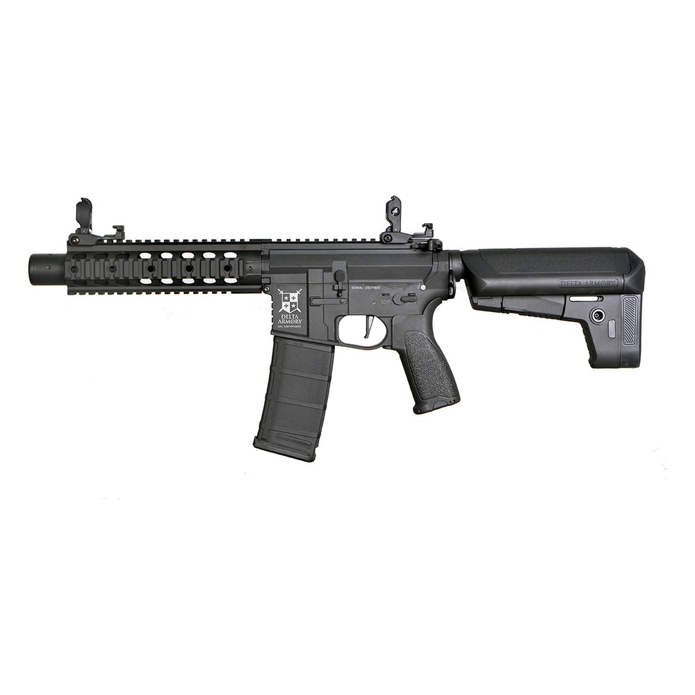 [DA-B04] Delta Armory M4 SilentOps 8 Noir Bravo AEG 1.2J Pack complet