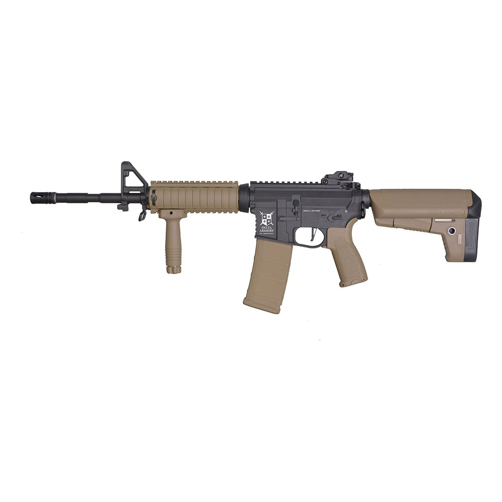 [DA-B02-HT] Delta Armory M4 RIS Noir / Tan Bravo AEG 1.2J Pack complet