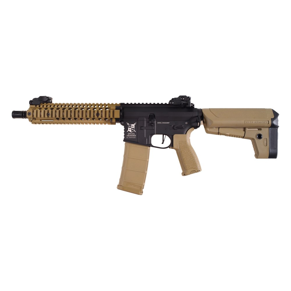 [DA-A07-HT] Delta Armory M4 MK18 Full Metal Noir/Tan Alpha AEG 1.2J Pack complet